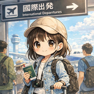 出国する