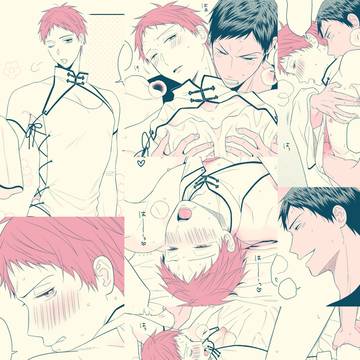 【黒バス】青赤コスプレえっち【青赤】