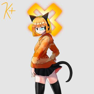 後ろのK+ちゃん
