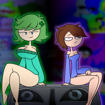 Lovely ladies on a speakerbox