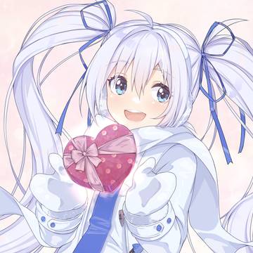 白コートな雪ミクさん🍫