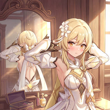 Lumine preparing for the date~