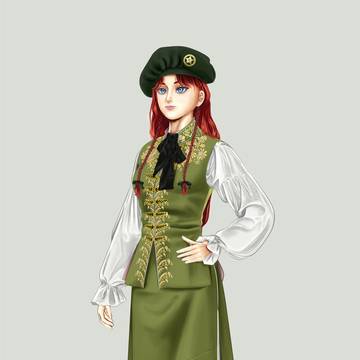 Hong Meiling's outfit retouch