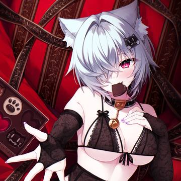 バレンタインくおんちゃん　🐈🍫