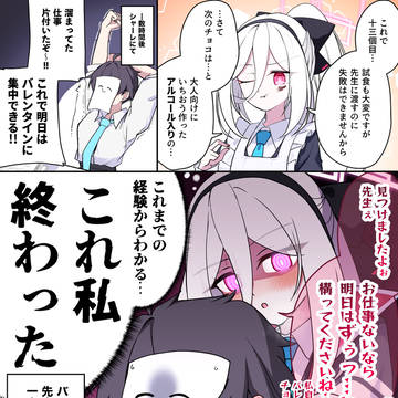 試食中にアルコール入りのバレンタインチョコを食べちゃったケイちゃ