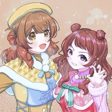雪の日の花海姉妹