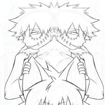 荼毘+ホークスらくがき過去絵まとめ②