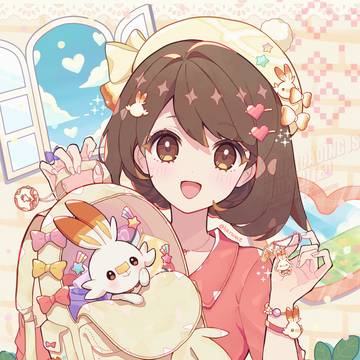 ヒバニーとおでかけするユウリちゃん🔥🐰🎀