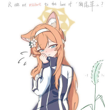 「猫はエノコログサに目がない？」