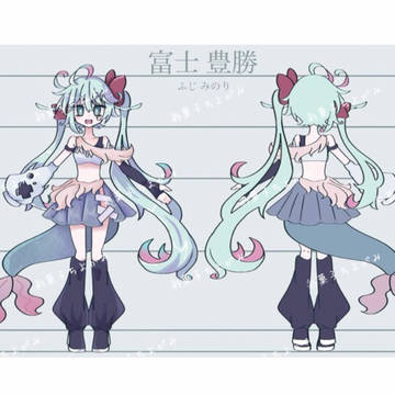 富士豊勝のキャラデザ資料