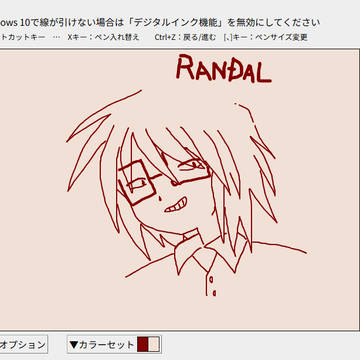 ランフレンのランダルかいたよ
