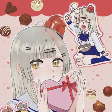 バレンタインパト猫ちゃん