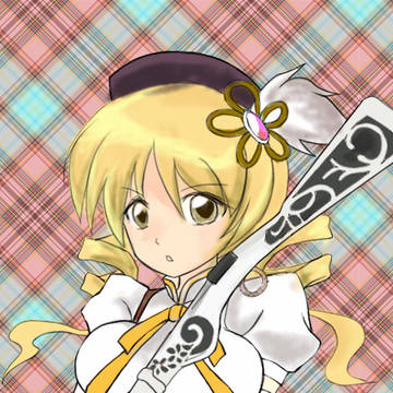 アイコンに使いたくて突然過去絵を一部塗ってみたマミさん