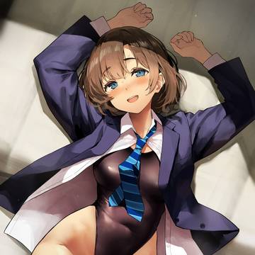 体操マットの上で