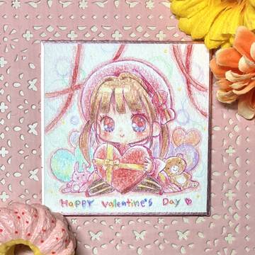 バレンタインちゃんと進捗4枚
