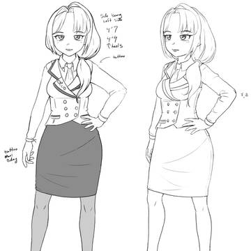 Character design for my oc Nia