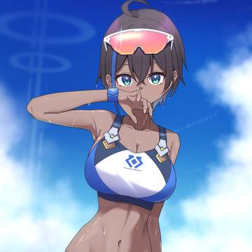 褐色巨乳ボーイッシュOC