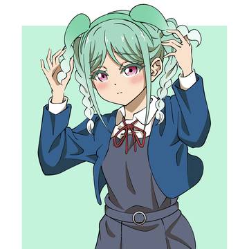 メンバーカチューチャをつけた冬毬ちゃん
