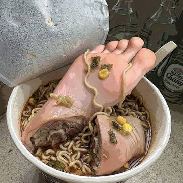 究极至尊宇宙无敌豪华年夜老坛酸菜大肉脚面