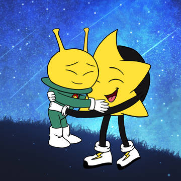 Kororin wishes Ristar a happy bi