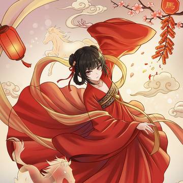 駿馬の舞、春を迎える