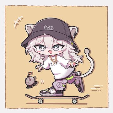 獅白ぼたん x NIKE SB