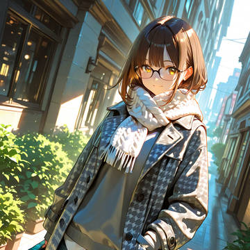 A Smile Beneath Winter Grey