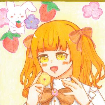 うさぎといちご