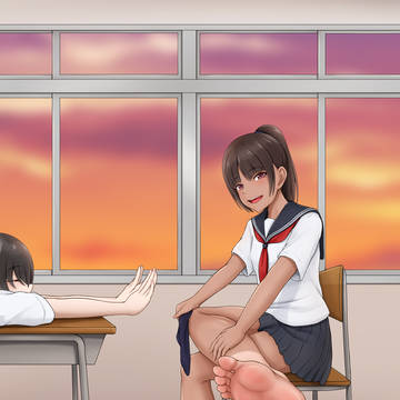 夕方の教室