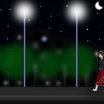 Walking in the streets at night