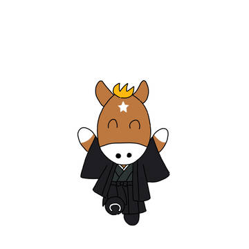 お正月なターフィーくんとポニータちゃん