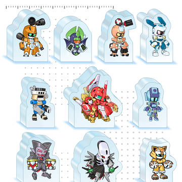 メダサバ風 アクリルブロック
