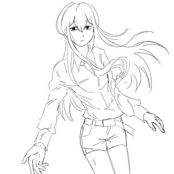 kurisu sketch