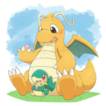 カイリューとツタージャの日