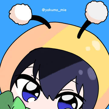 🐰🐓:小さな蜂を捕まえた!一緒に家に帰りたいみたい^ ^