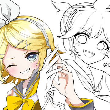リンちゃん塗り絵