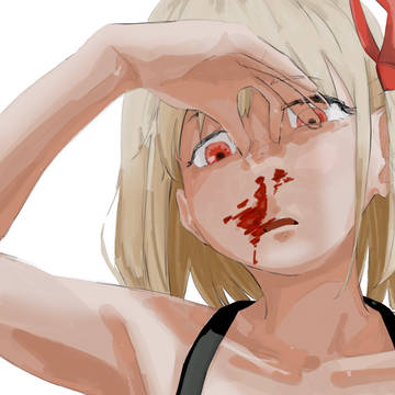 錦木千束_鼻血_ジュリア・スガ