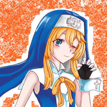 第一次尝试用pad画了bridget