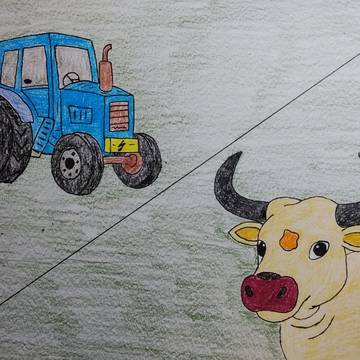 トラクターか、それとも牛か