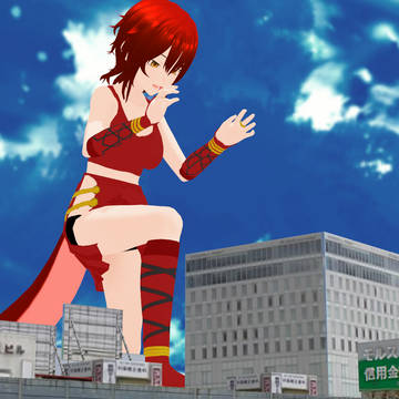 ソラスちゃんと沙苗ちゃんの都市蹂躙