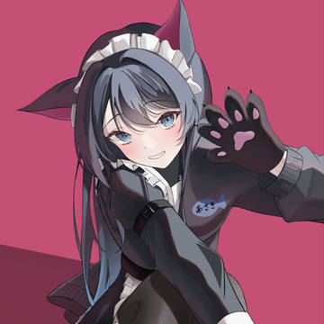 猫耳メイド服お姉さん