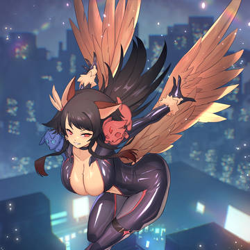 【Skeb依頼】ケルベロス鳥さんOC3