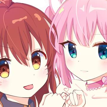 描きましたシャミ子andちよだ もも!