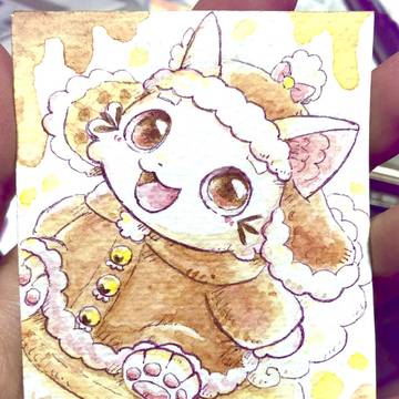 ココアの猫とチョコマシュマロサンド