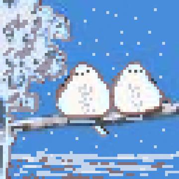 シマエナガのドット絵