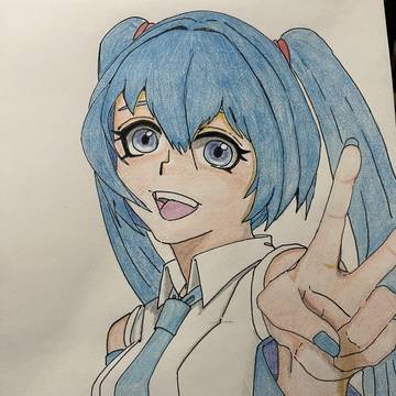 練習画 色鉛筆画