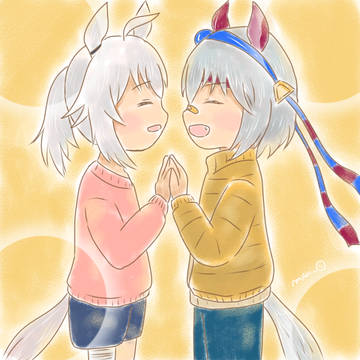 ちびオグリとちびタマちゃん