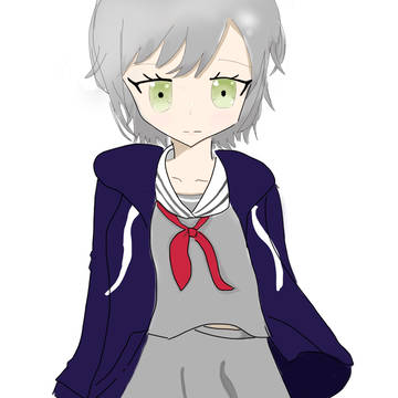 落書きで描いた志歩ちゃん〜