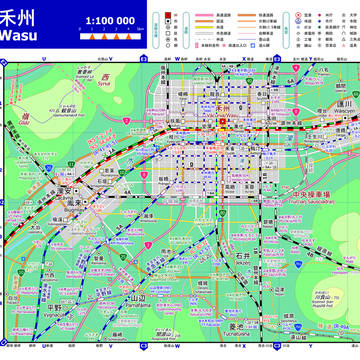 空想地図 1:10万 D3 禾州/Wasu