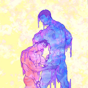 The men are melting